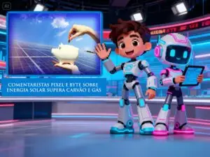 Comentaristas Pixel e Byte Sobre Energia solar supera carvão e gás